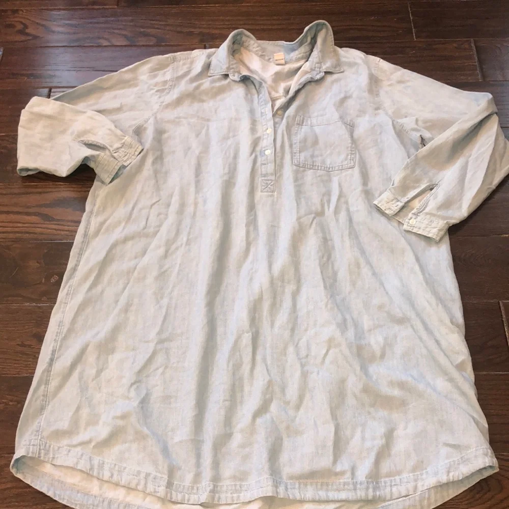 Old navy chambray shirt dress size XXlarge - Picture 2 of 7